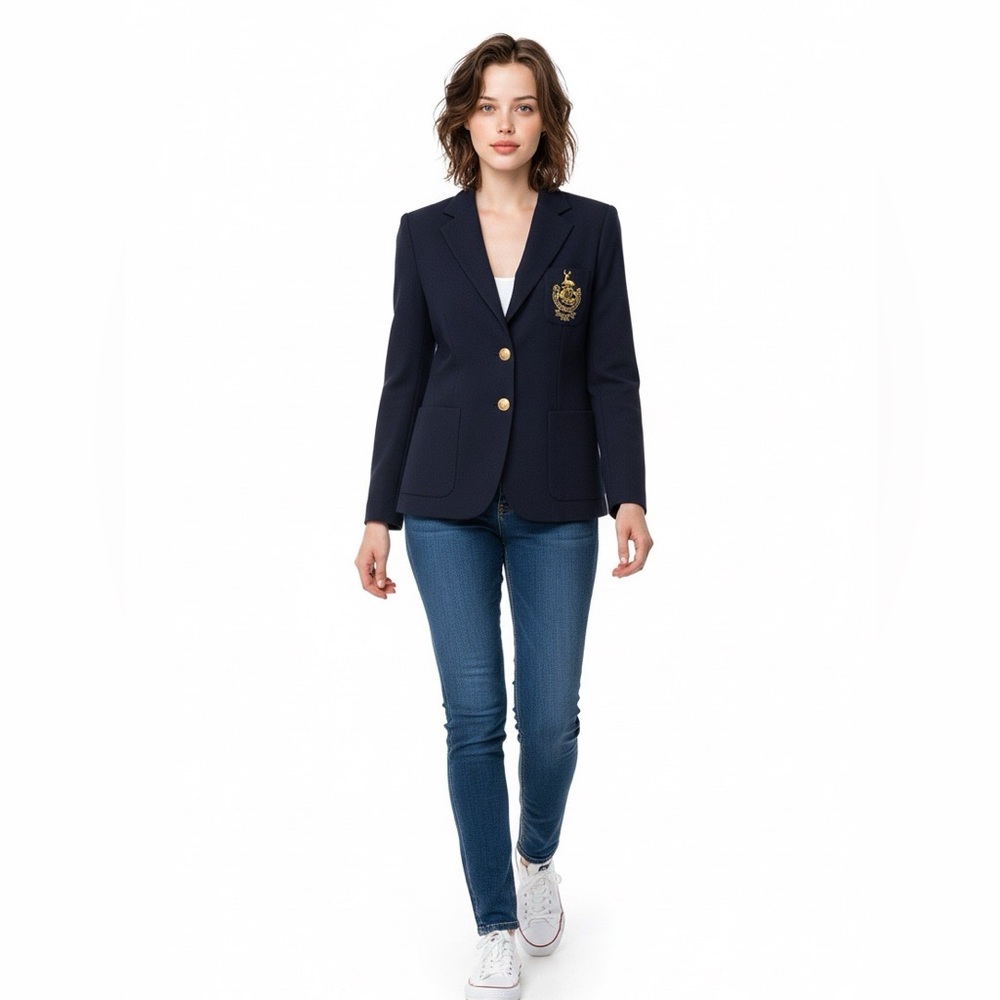 POLO Ralph Lauren ❤️Classic Navy Blazer with Gold Buttons